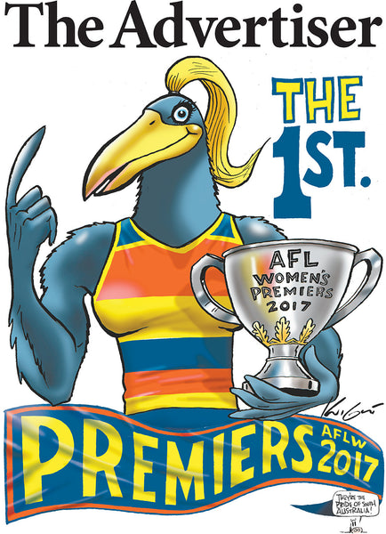 Mark Knight Aflw Premiership Poster 2017 Herald Sun Shop