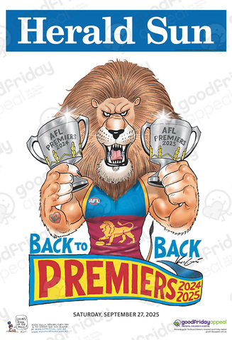 2025 Mark Knight Premiership Poster - PAPER POSTERS