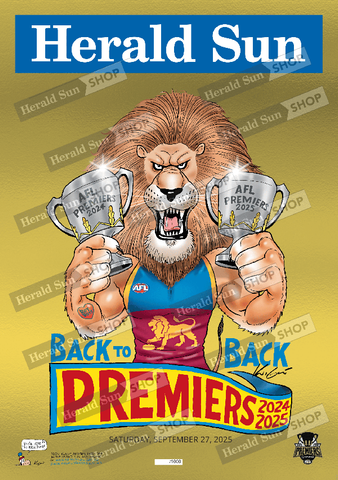 2025 Official Mark Knight Premiership LIMITED EDITION FOIL PRINT