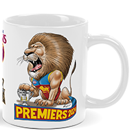 2024 Mark Knight Premiership WHITE MUG - Exclusive to Herald Sun Shop