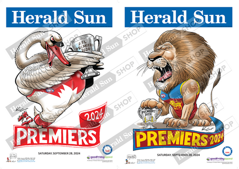 2024 Mark Knight LIMITED EDITION Premiership Poster