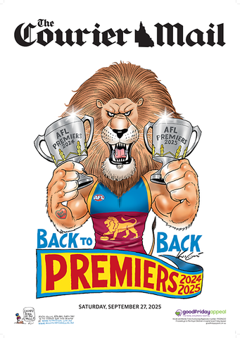 2025 Mark Knight Premiership Poster - Courier Mail Edition