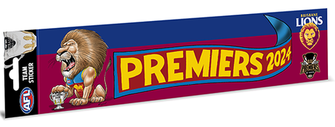 Brisbane Lions Premiership bumper sticker