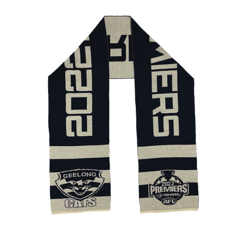 2022 Geelong Premiership merino wool scarf