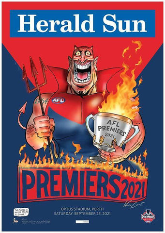 2021 Mark Knight Premiership Premium Limited Edition Print