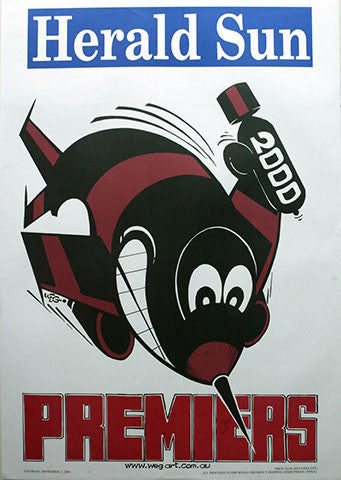 WEG Premiership Poster - Essendon 2000