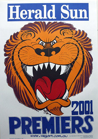 WEG Premiership Poster - Brisbane 2001