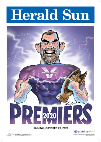 LIMITED EDITION Melbourne Storm Premiership Poster - 2020