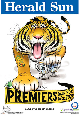 2020 Mark Knight LIMITED EDITION Premiership Poster